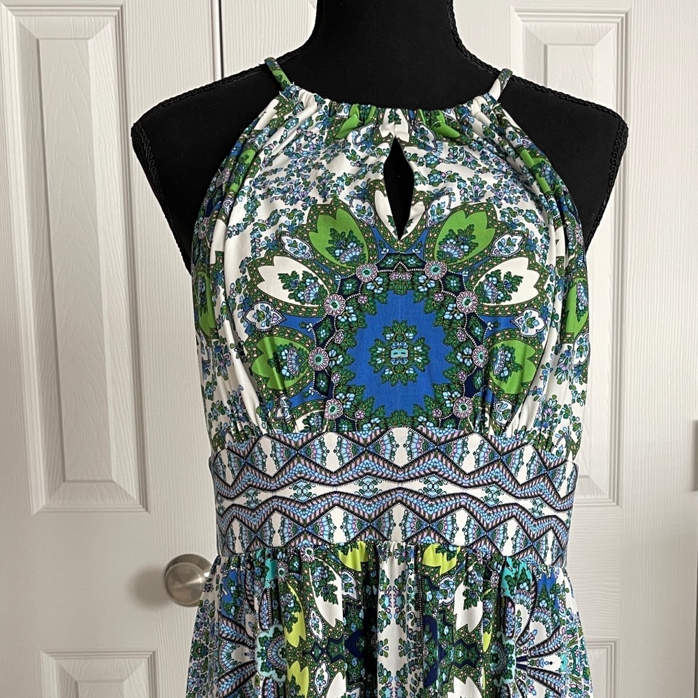 Dress Barn Dress, Blue/Green, Petite 12